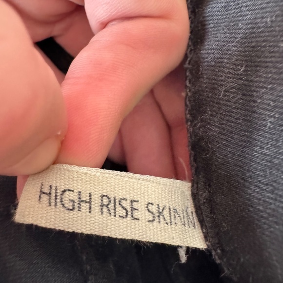 Rag & Bone Nina Black High Rise Skinny Casual Jeans W15321769BLK - Picture 3 of 6